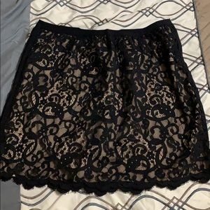 Lace pencil skirt